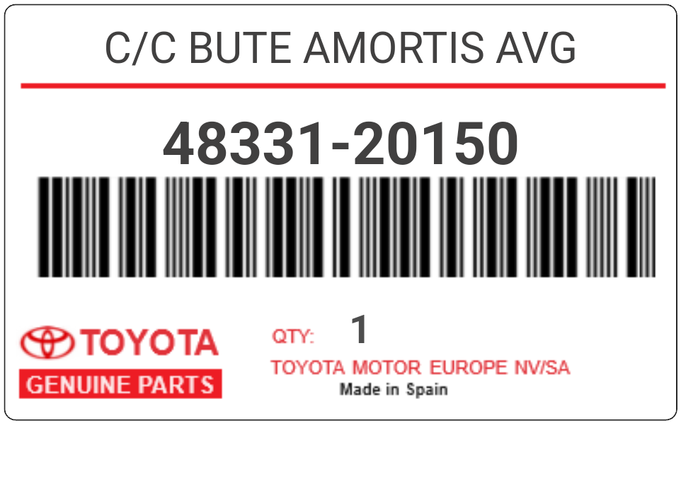 TOYOTA - 48331-20150 C/C BUTE AMORTIS AVG