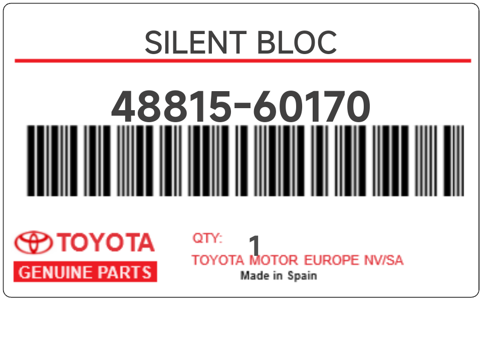 TOYOTA - 48815-60170 SILENT BLOC