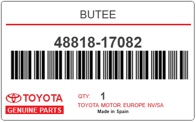 TOYOTA - 48818-17082 BUTEE