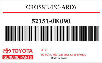 TOYOTA - 52151-0K090 CROSSE (pc-ard)