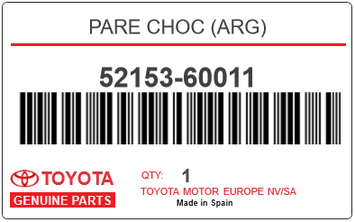TOYOTA - 52153-60011 PARE CHOC (arg)