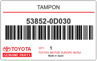 TOYOTA - 53852-0D030 TAMPON