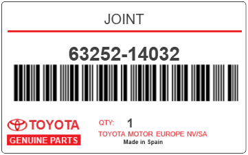 TOYOTA - 63252-14032 JOINT