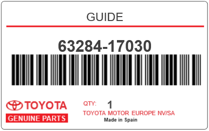 TOYOTA - 63284-17030 GUIDE