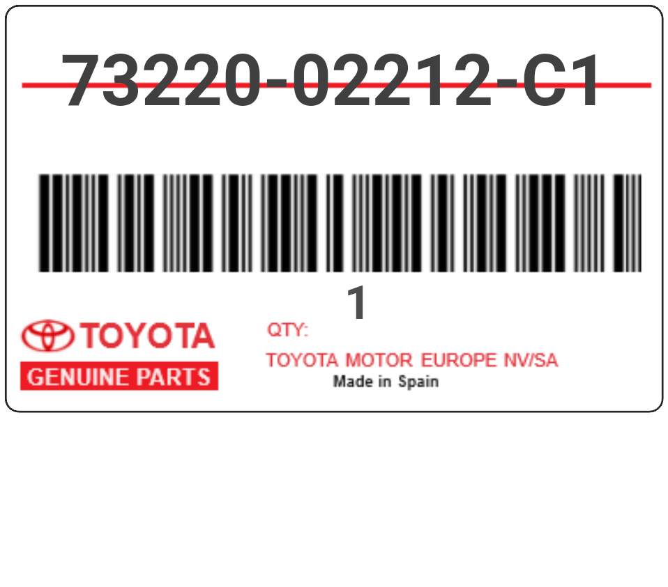 TOYOTA - 73220-02212-C1 CEINTURE SECURI