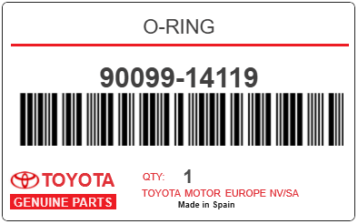 TOYOTA - 90099-14119 O-RING