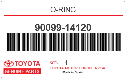 TOYOTA - 90099-14120 O-RING