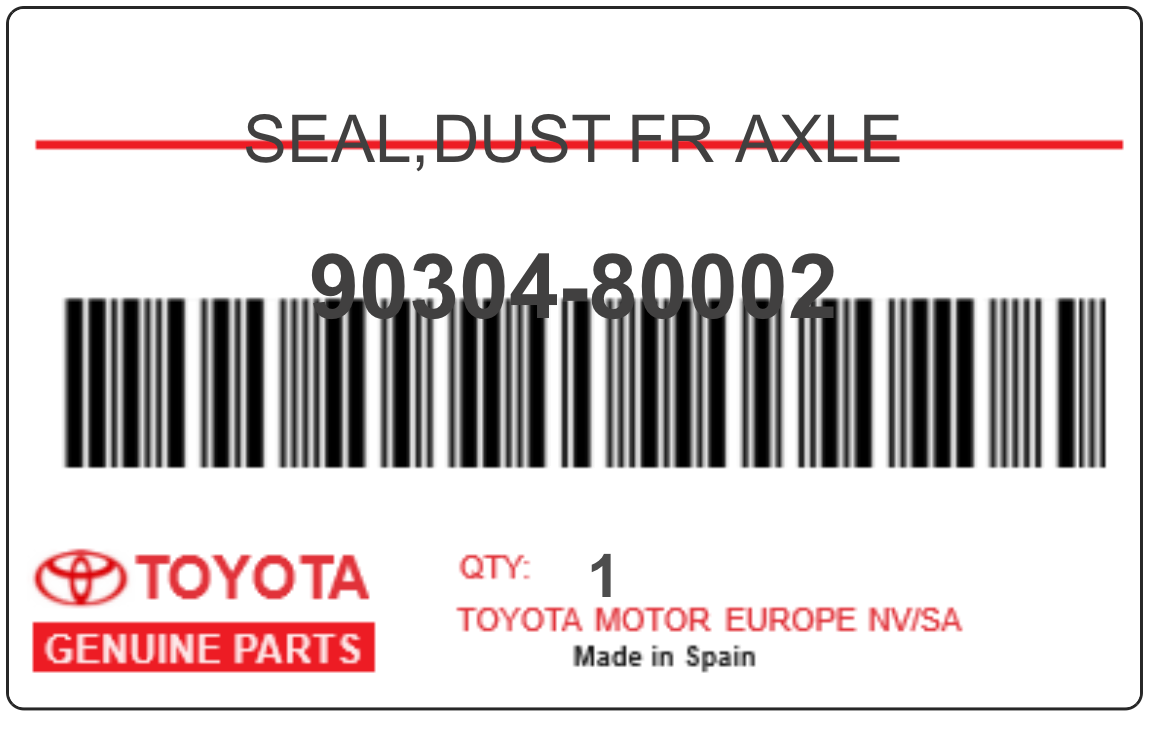 TOYOTA - 90304-80002 JOINT SPI (avd-avg)