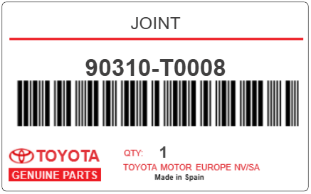 TOYOTA - 90310-T0008 JOINT