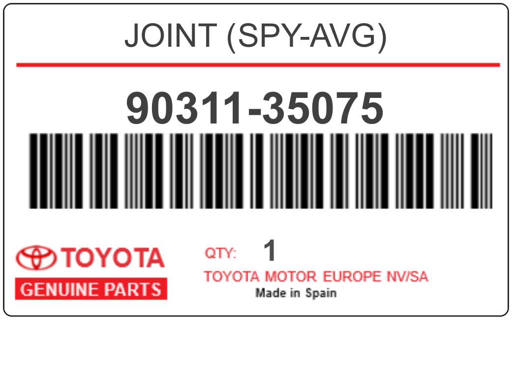 TOYOTA - 90311-35075 JOINT (spy-avg)