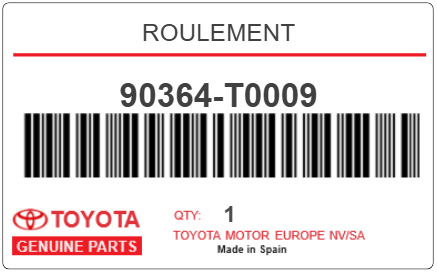 TOYOTA - 90364-T0009 ROULEMENT
