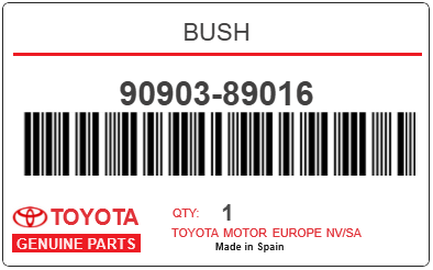 TOYOTA - 90903-89016 SILENBLOC (amortisseur-av-inf)