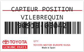 TOYOTA - 90919-05042 CAPTEUR POSITION VILEBREQUIN