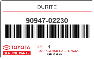 TOYOTA - 90947-02230 DURITE