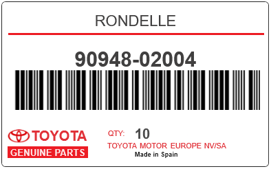 TOYOTA - 90948-02004 RONDELLE