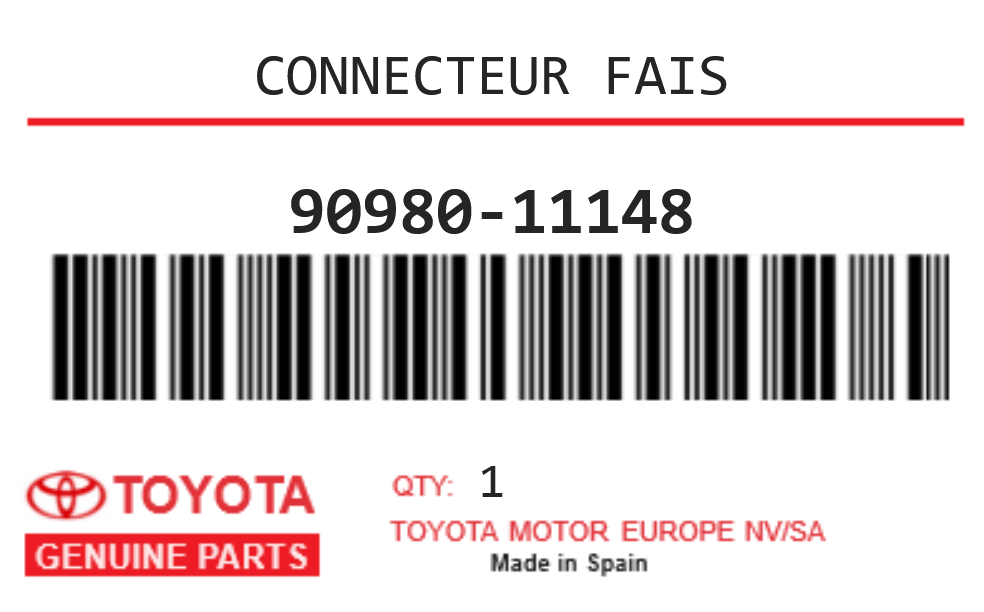 TOYOTA - 90980-11148 CONNECTEUR FAIS