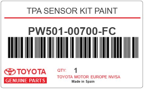 TOYOTA - PW501-00700-FC TPA SENSOR KIT PAINT