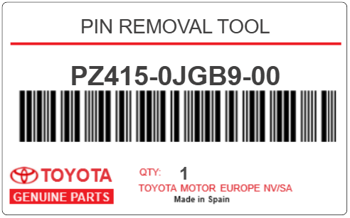 TOYOTA - PZ415-0JGB9-00 PIN REMOVAL TOOL