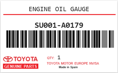 TOYOTA - SU001-A0179 ENGINE OIL GAUGE